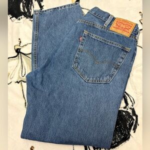 Levi's 505_38x30-Mens Relaxed Fit Denim Jeans - Classic Blue